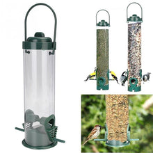 Cargar imagen en el visor de la galería, Hanging Type Outdoor Pet Bird Seeds Food Feeder Tree Garden Snacks Bucket Holder bird feeder outdoor comederos para aves