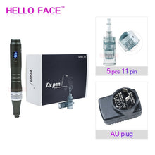 Cargar imagen en el visor de la galería, Dr pen Ultima M8 With 7 pcs Cartridges Wireless Derma Pen Skin Care Kit Microneedle Home Use Beauty Machine