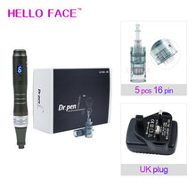 Cargar imagen en el visor de la galería, Dr pen Ultima M8 With 7 pcs Cartridges Wireless Derma Pen Skin Care Kit Microneedle Home Use Beauty Machine