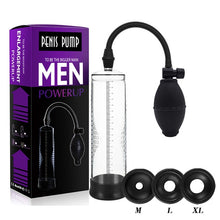 Cargar imagen en el visor de la galería, Effective Penis Pump Enlargement Vacuum Dick Extender Men Sex Toy Increase Length Enlarger Male Train Erotic Adult Sexy Product