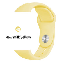 Cargar imagen en el visor de la galería, Soft Sports Watch Silicone band Watch for Apple 4 3 2 1 38 MM 42 MM Breathable Bracelet for Iwatch Series 5 40mm 44mm strap