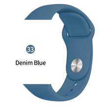 Cargar imagen en el visor de la galería, Soft Sports Watch Silicone band Watch for Apple 4 3 2 1 38 MM 42 MM Breathable Bracelet for Iwatch Series 5 40mm 44mm strap