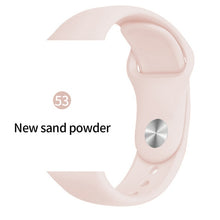 Cargar imagen en el visor de la galería, Soft Sports Watch Silicone band Watch for Apple 4 3 2 1 38 MM 42 MM Breathable Bracelet for Iwatch Series 5 40mm 44mm strap