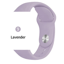 Cargar imagen en el visor de la galería, Soft Sports Watch Silicone band Watch for Apple 4 3 2 1 38 MM 42 MM Breathable Bracelet for Iwatch Series 5 40mm 44mm strap