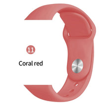 Cargar imagen en el visor de la galería, Soft Sports Watch Silicone band Watch for Apple 4 3 2 1 38 MM 42 MM Breathable Bracelet for Iwatch Series 5 40mm 44mm strap