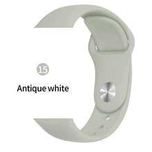 Cargar imagen en el visor de la galería, Soft Sports Watch Silicone band Watch for Apple 4 3 2 1 38 MM 42 MM Breathable Bracelet for Iwatch Series 5 40mm 44mm strap