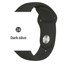 Cargar imagen en el visor de la galería, Soft Sports Watch Silicone band Watch for Apple 4 3 2 1 38 MM 42 MM Breathable Bracelet for Iwatch Series 5 40mm 44mm strap