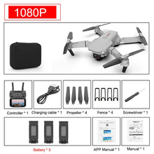 Cargar imagen en el visor de la galería, SHAREFUNBAY E88 pro drone 4k HD dual camera visual positioning 1080P WiFi fpv drone height preservation rc quadcopter