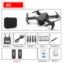 Cargar imagen en el visor de la galería, SHAREFUNBAY E88 pro drone 4k HD dual camera visual positioning 1080P WiFi fpv drone height preservation rc quadcopter