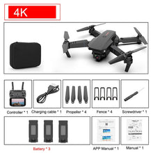 Cargar imagen en el visor de la galería, SHAREFUNBAY E88 pro drone 4k HD dual camera visual positioning 1080P WiFi fpv drone height preservation rc quadcopter