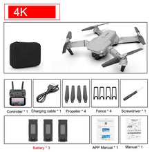 Cargar imagen en el visor de la galería, SHAREFUNBAY E88 pro drone 4k HD dual camera visual positioning 1080P WiFi fpv drone height preservation rc quadcopter