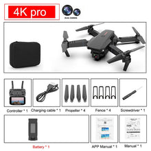 Cargar imagen en el visor de la galería, SHAREFUNBAY E88 pro drone 4k HD dual camera visual positioning 1080P WiFi fpv drone height preservation rc quadcopter