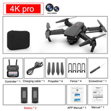 Cargar imagen en el visor de la galería, SHAREFUNBAY E88 pro drone 4k HD dual camera visual positioning 1080P WiFi fpv drone height preservation rc quadcopter