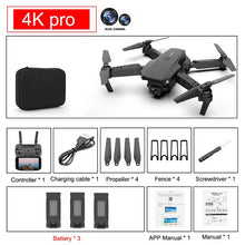 Cargar imagen en el visor de la galería, SHAREFUNBAY E88 pro drone 4k HD dual camera visual positioning 1080P WiFi fpv drone height preservation rc quadcopter