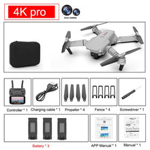 Cargar imagen en el visor de la galería, SHAREFUNBAY E88 pro drone 4k HD dual camera visual positioning 1080P WiFi fpv drone height preservation rc quadcopter