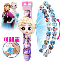 Cargar imagen en el visor de la galería, Children Watch The 3D Projection Cartoon Ultraman Spiderman Ironman Princess Digital Watches Kids Watches Toy