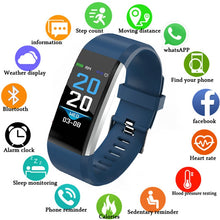 Cargar imagen en el visor de la galería, Color Touch New ID115 Plus Watches Kids Digital Running Sport Watch For Boys Girls Men Women Electronic Sport Bracelet Clock