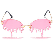 Cargar imagen en el visor de la galería, Fashion Rimless Sunglasses Women New Vintage Unique Tears Shape Steampunk Sunglasses Female Gafas Shades UV400 Oculos Feminino