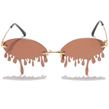 Cargar imagen en el visor de la galería, Fashion Rimless Sunglasses Women New Vintage Unique Tears Shape Steampunk Sunglasses Female Gafas Shades UV400 Oculos Feminino