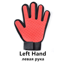 Cargar imagen en el visor de la galería, Pet Dog Cat Grooming Cleaning Brush Gloves Effective Deshedding Back Massage Rabbit Animal Bathing Hair Removal Gloves Dog Comb