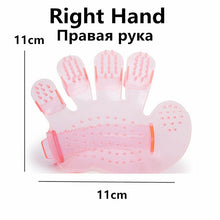 Cargar imagen en el visor de la galería, Pet Dog Cat Grooming Cleaning Brush Gloves Effective Deshedding Back Massage Rabbit Animal Bathing Hair Removal Gloves Dog Comb