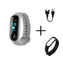 Cargar imagen en el visor de la galería, Men Smart Sports watch blood pressure heart rate monitor message reminder bluetooth waterproof men and women bracelet kids wrist