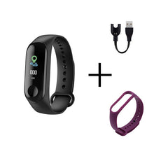 Cargar imagen en el visor de la galería, Men Smart Sports watch blood pressure heart rate monitor message reminder bluetooth waterproof men and women bracelet kids wrist