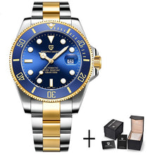 Cargar imagen en el visor de la galería, PAGANI Design Brand Luxury Men Watches Automatic Black Watch Men Stainless Steel Waterproof Business Sport Mechanical Wristwatch