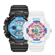 Cargar imagen en el visor de la galería, Couple Watches Sports Watch Waterproof 50M Clock Luminous reloj Auto Date Wristwatches Black Gold Watch Women And Men Watches