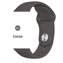 Cargar imagen en el visor de la galería, Soft Sports Watch Silicone band Watch for Apple 4 3 2 1 38 MM 42 MM Breathable Bracelet for Iwatch Series 5 40mm 44mm strap