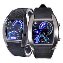 Cargar imagen en el visor de la galería, Luxury Brand Men Fashine LED Outdoor Silicone Band Date Display Analog Digital Sports Electronic Wrist Watch Man Quartz Clock