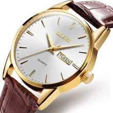 Cargar imagen en el visor de la galería, OLEVS Men Women Fashion Round Dial Waterproof Analog Display Quartz Watch Gift