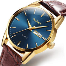 Cargar imagen en el visor de la galería, OLEVS Men Women Fashion Round Dial Waterproof Analog Display Quartz Watch Gift