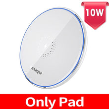 Cargar imagen en el visor de la galería, Essager 15W Qi Wireless Charger For iPhone 11 Pro Xs Max X Xr 8 Induction Fast Wireless Charging Pad For Samsung S20 Xiaomi mi 9