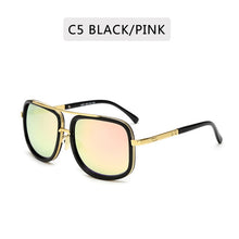 Cargar imagen en el visor de la galería, New Fashion Big Frame Sunglasses Men Square Metal Sun Glasses Women Retro Sun Glasses Vintage High Quality Gafas Oculos De Sol