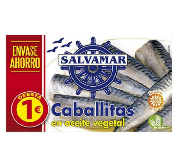 CABALLITAS EN ACEITE SALVAMAR 10 LATAS