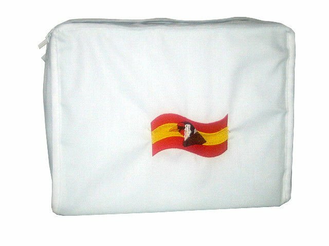 Funda Bordada Bandera España con Cabeza de Jilguero