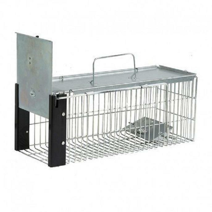 JAULA TRAMPA METALICA INOFENSIVA JAULA TRAMPA RATAS 16x41x17 cm