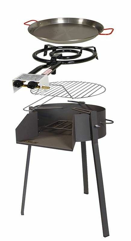 KIT BARBACOA REDONDA Ø60 CMS.(C/QUEMA+PA