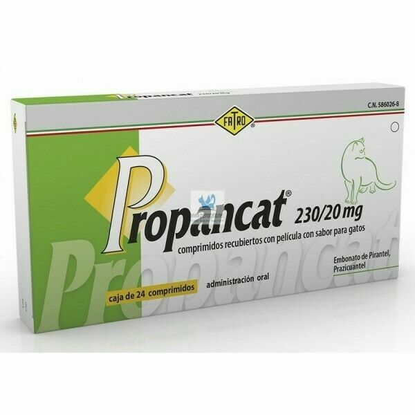 PROPANCAT 24 COMPRIMIDOS ANTIPARASITARIOS PARA GATOS