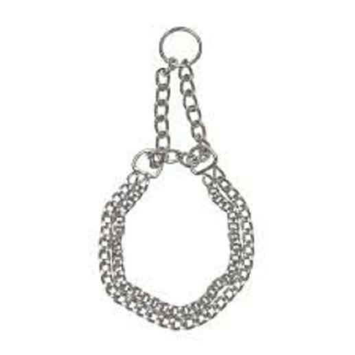 collar metalico doble eslabon para todas las razas de perros