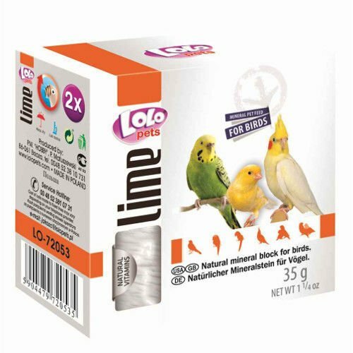 Lolo Pets bloque mineral lima pequeño para aves periquitos,ninfas,canarios