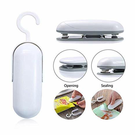 COMLIFE Sellador Bolsas de Plástico al Vacío Mini Impulso Sellado Máquina Selladora de Bolsa y el Ca