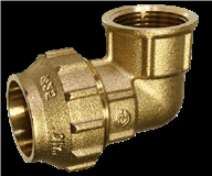 Codo LATÓN 90º HEMBRA 32Ø