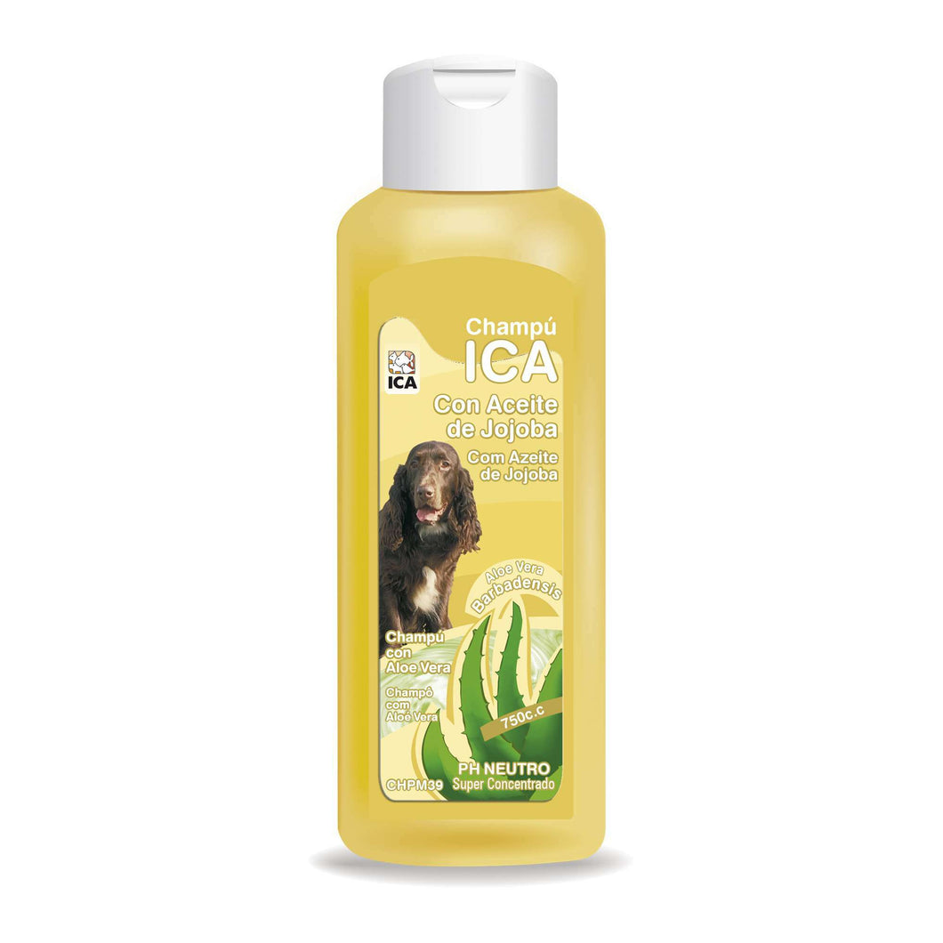 Champú de aceite de jojoba con Aloe Vera para perros