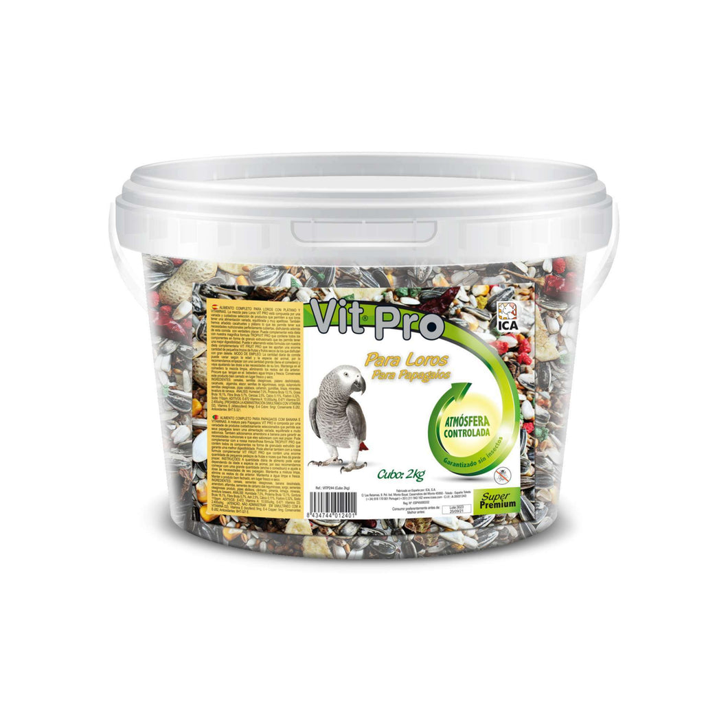 Alimento para loros VIT PRO Mix en cubo