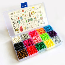 Cargar imagen en el visor de la galería, DOLLRYGA 6000pcs 24color Beads Puzzle Crystal Color Aqua DIY Beads Water Spray Set Ball Games 3D Handmade Magic Toy for Children
