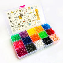 Cargar imagen en el visor de la galería, DOLLRYGA 6000pcs 24color Beads Puzzle Crystal Color Aqua DIY Beads Water Spray Set Ball Games 3D Handmade Magic Toy for Children

