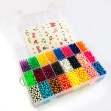 Cargar imagen en el visor de la galería, DOLLRYGA 6000pcs 24color Beads Puzzle Crystal Color Aqua DIY Beads Water Spray Set Ball Games 3D Handmade Magic Toy for Children
