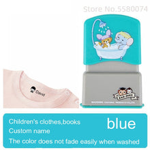 Cargar imagen en el visor de la galería, custom-made Baby Name Stamp DIY for children Name Seal student clothes chapter Not Easy To Fade Security Name Stamp Sticker

